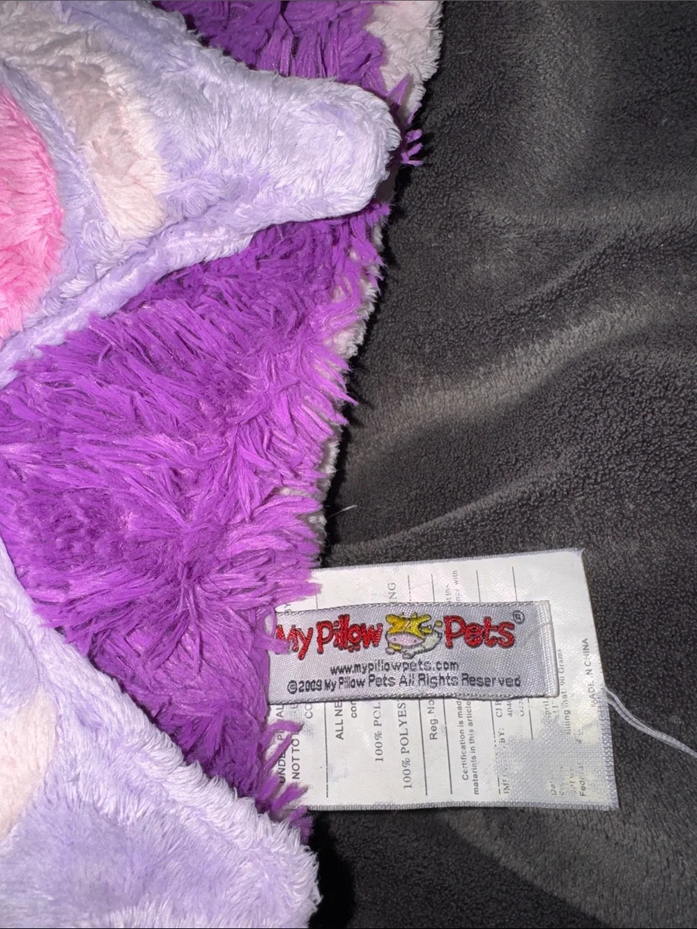 Kids Pillow Pets Purple & Pink Butterfly Plush Pillow! Perfect for camping!
